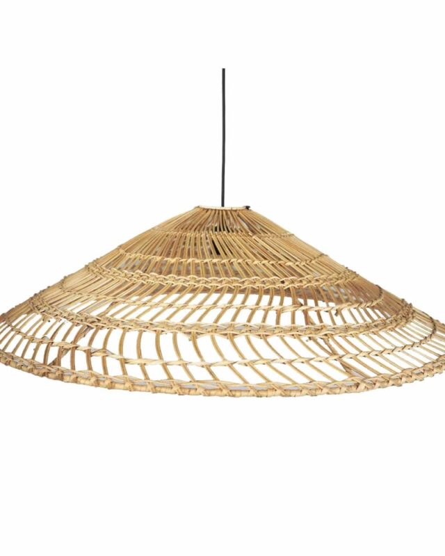 Suspension ajouré en rotin 80x26