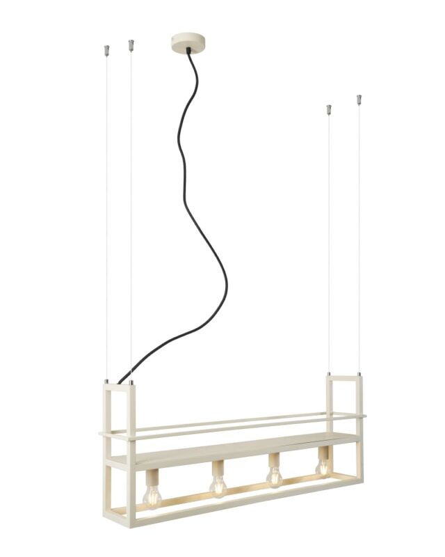 Suspension industrielle beige