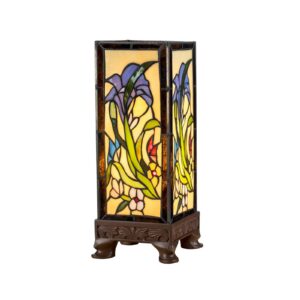 Lampe à poser Artistar KT180029 avec abat-jour Tiffany floral en verre