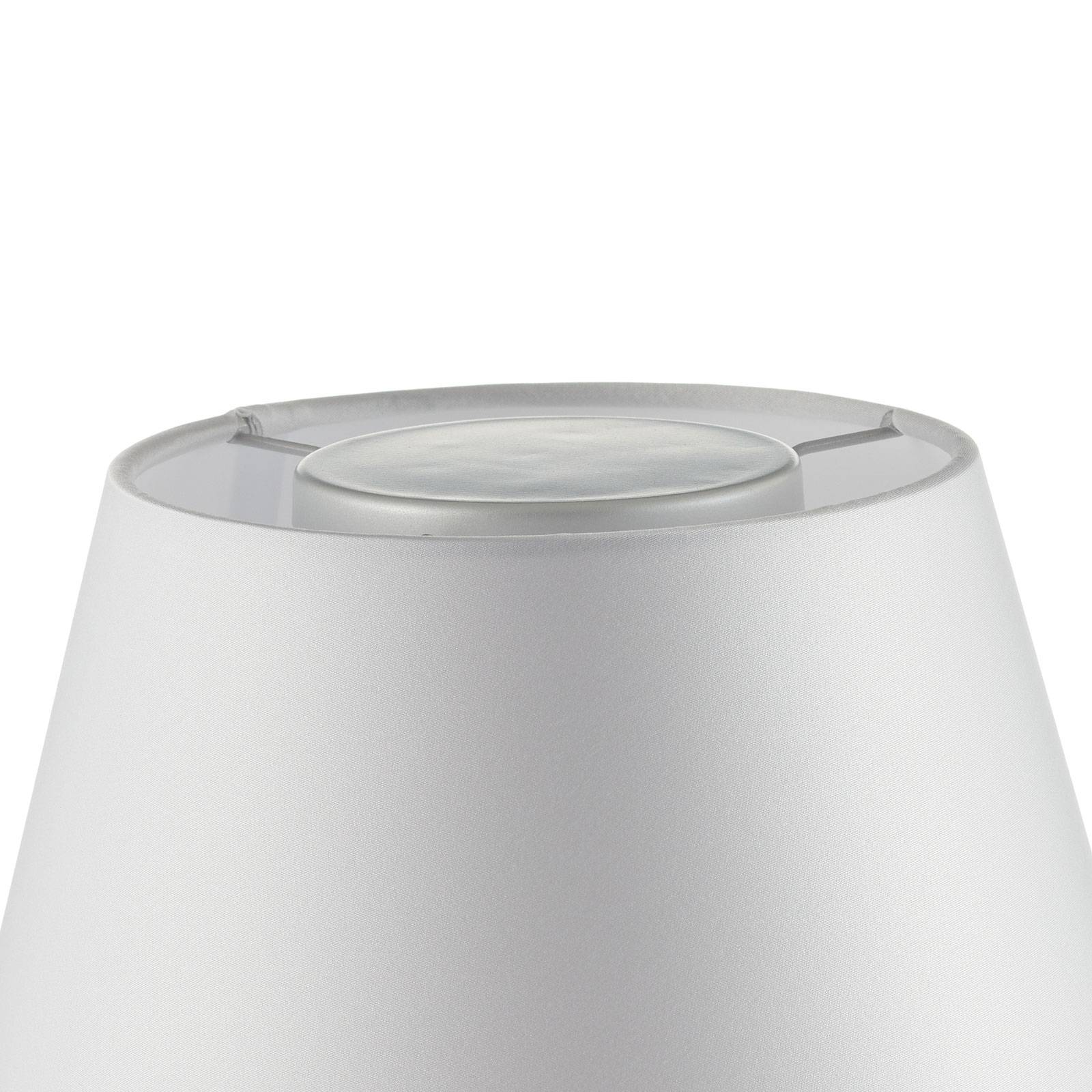 Lampe de chevet Melampo notte grise avec abat-jour conique inclinable — vue 3