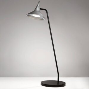 Lampe Artemide Unterlinden en aluminium avec tige courbée et tête orientable