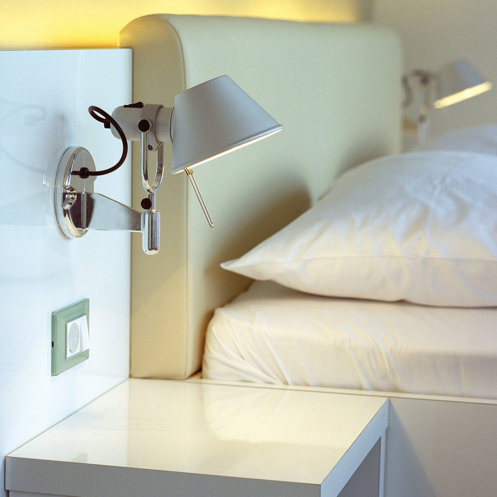 Applique Artemide Tolomeo Faretto en aluminium, LED blanc chaud avec variateur
