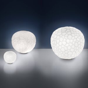 Lampe à poser Artemide Meteorite en verre texturé, au format généreux