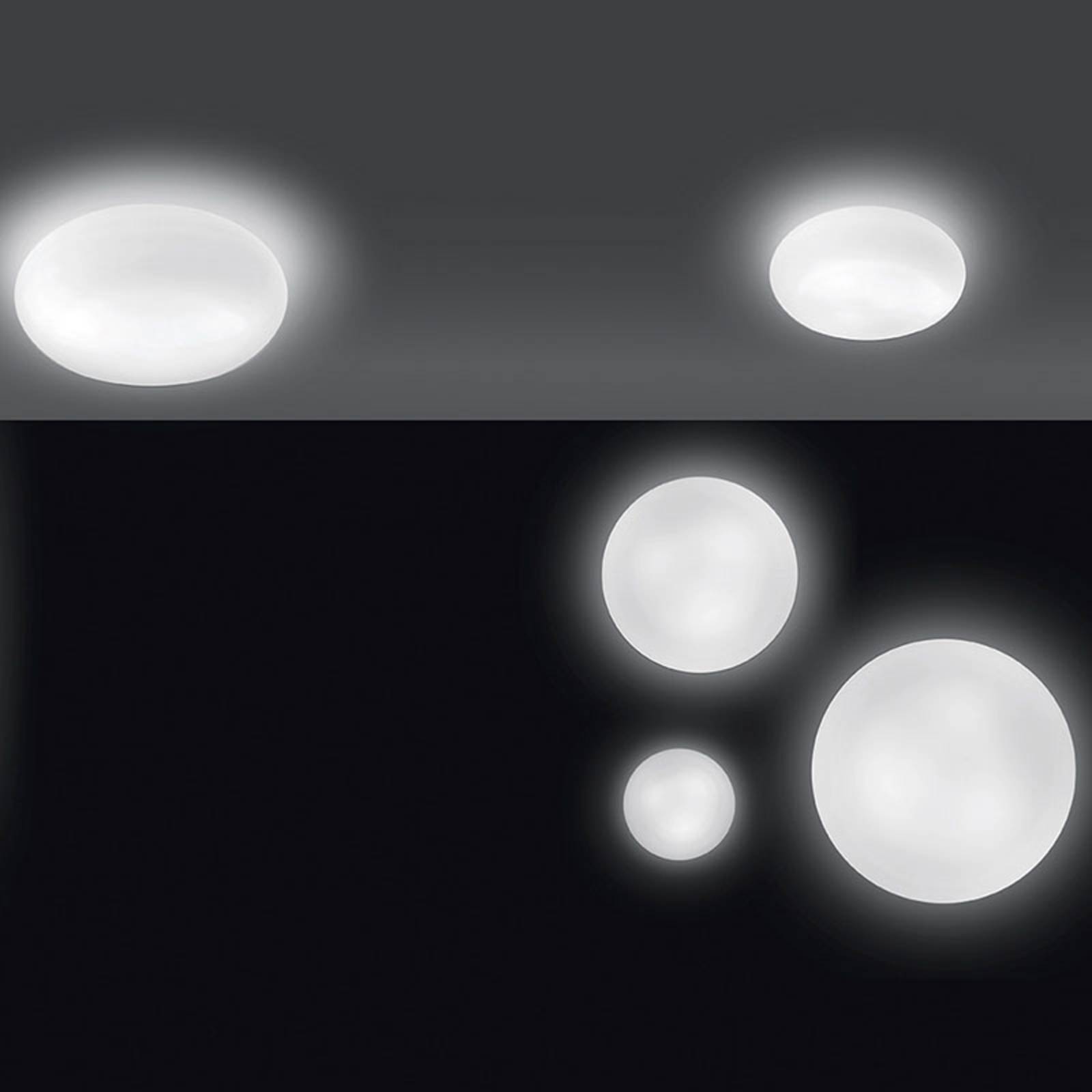 Applique murale Artemide Itka en verre soufflé, forme lenticulaire et format rond — vue 2