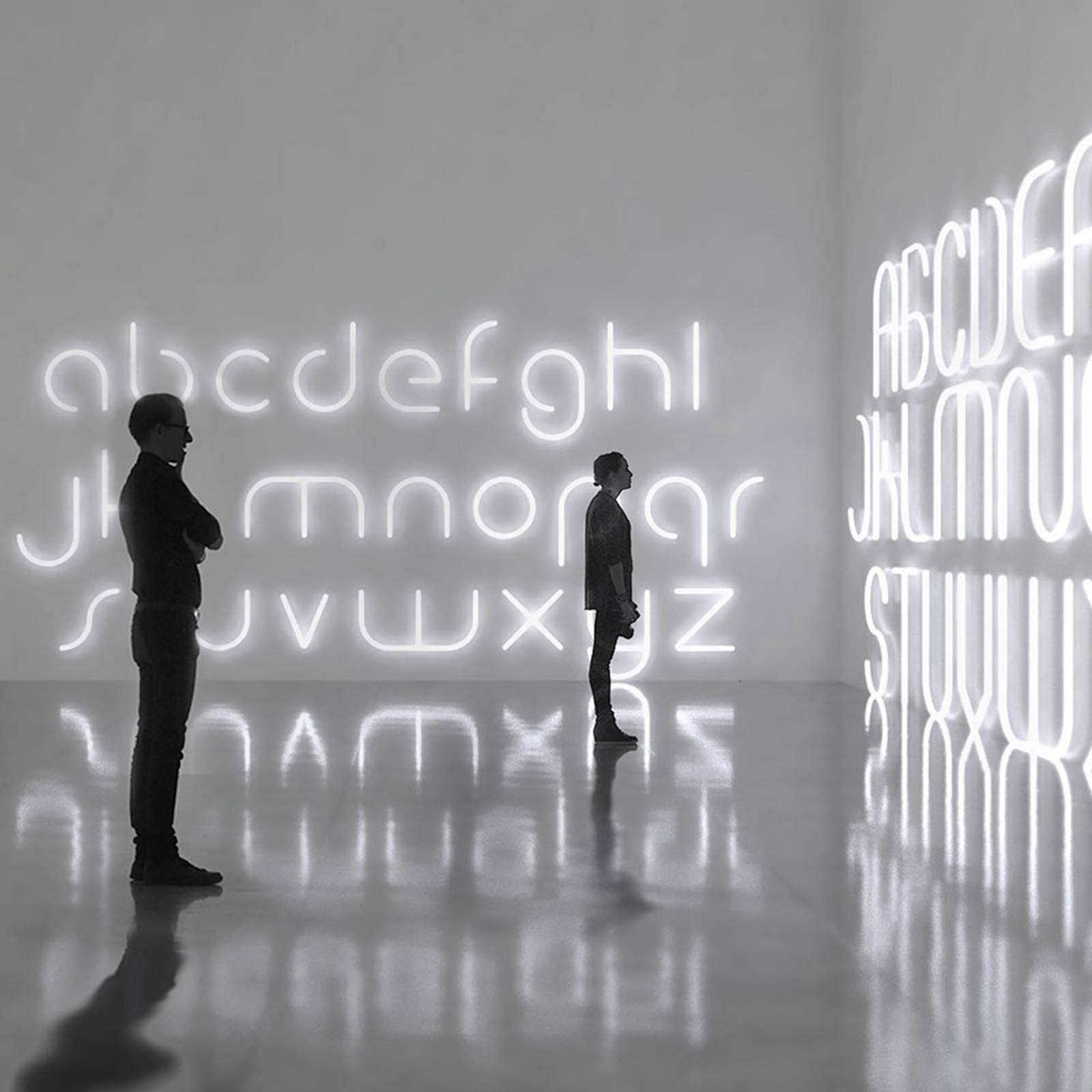 Applique Artemide Alphabet of Light X, lettre lumineuse murale pour composition graphique — vue 3