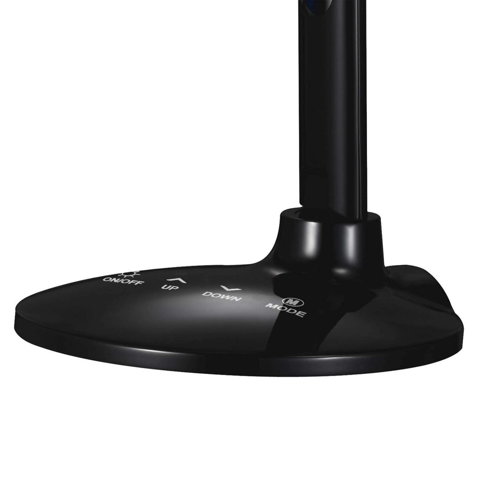 Lampe de bureau LED Success noire avec écran numérique et tête orientable — vue 3