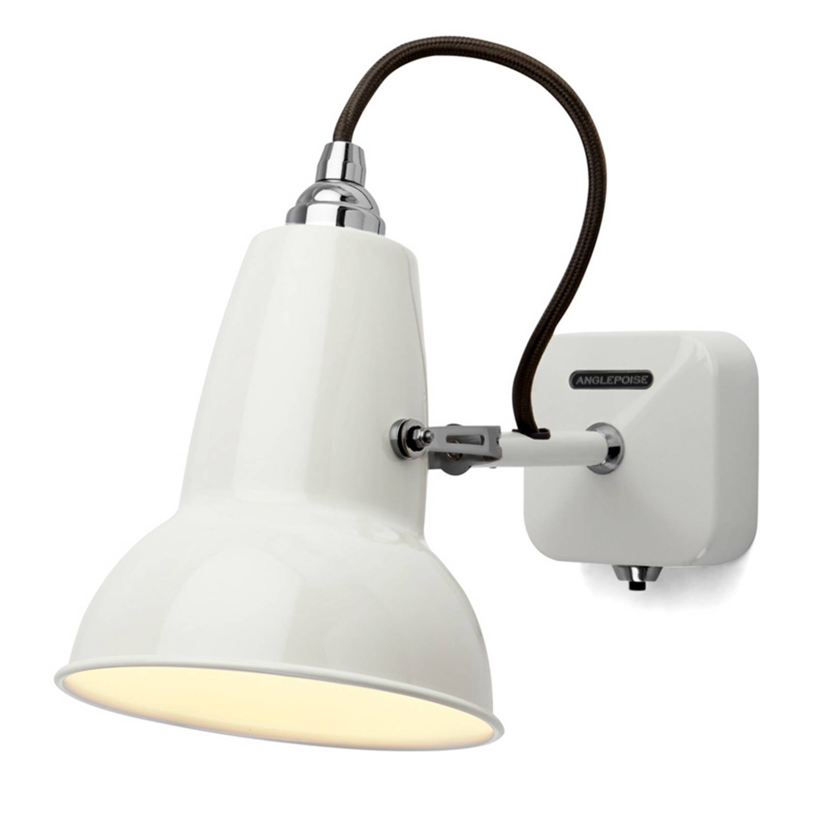 Applique Anglepoise Original 1227 Mini blanche à tête pivotante et abat-jour laqué — vue 2