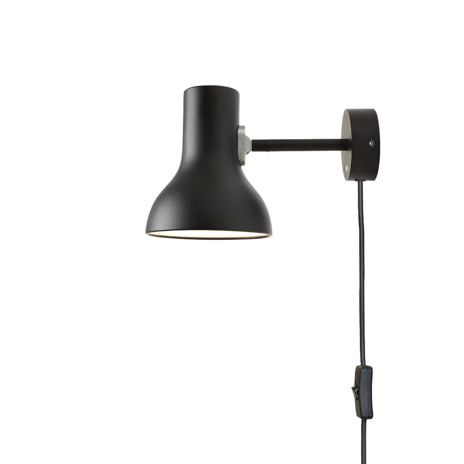 Applique Anglepoise Type 75 Mini noire, avec fiche, câble et interrupteur à cordon — vue 2