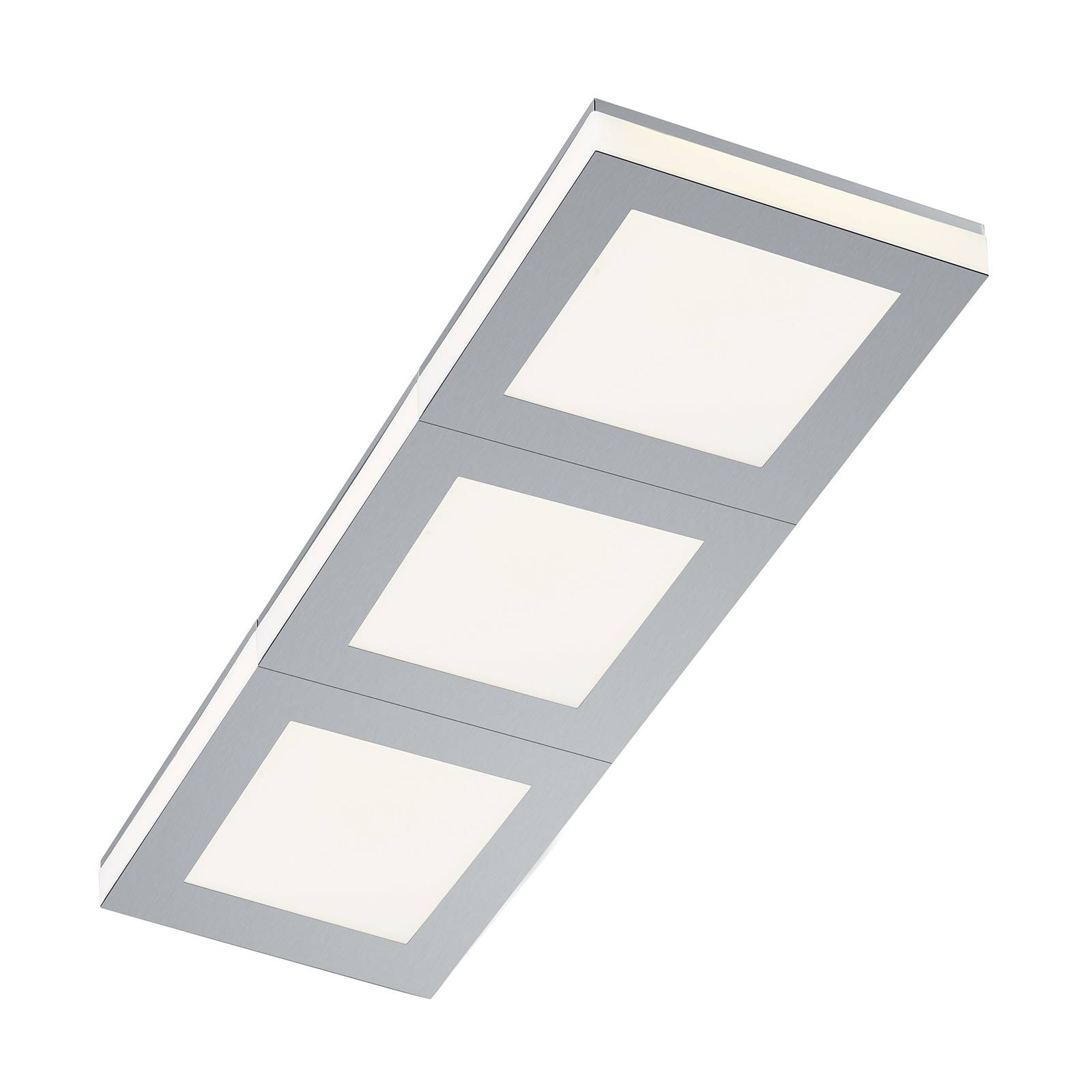 Applique LED Quadro rectangulaire avec trois carrés et bord lumineux — vue 2