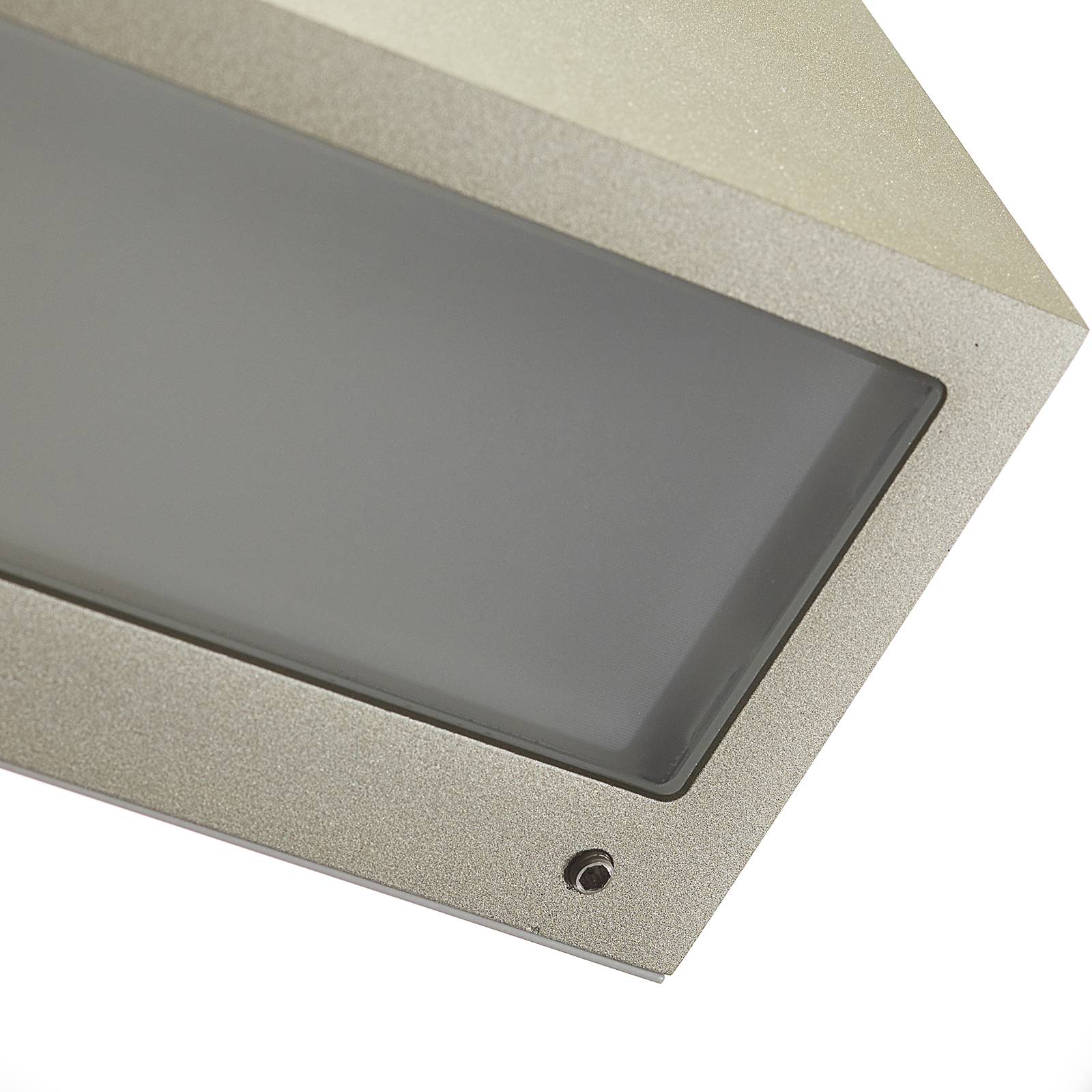 Applique BEGA 50146 palladium, luminaire LED mural diffusant vers le haut et le bas — vue 3