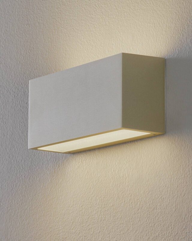 Applique BEGA 50146 palladium, luminaire LED mural diffusant vers le haut et le bas