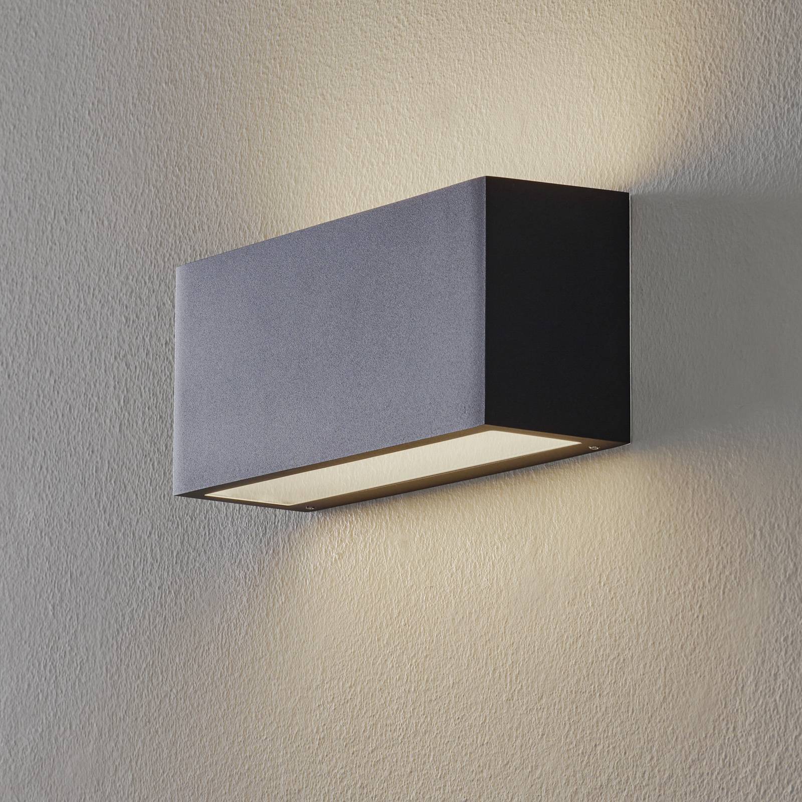Applique murale BEGA 50146 noire diffusant une lumière vers le haut et le bas