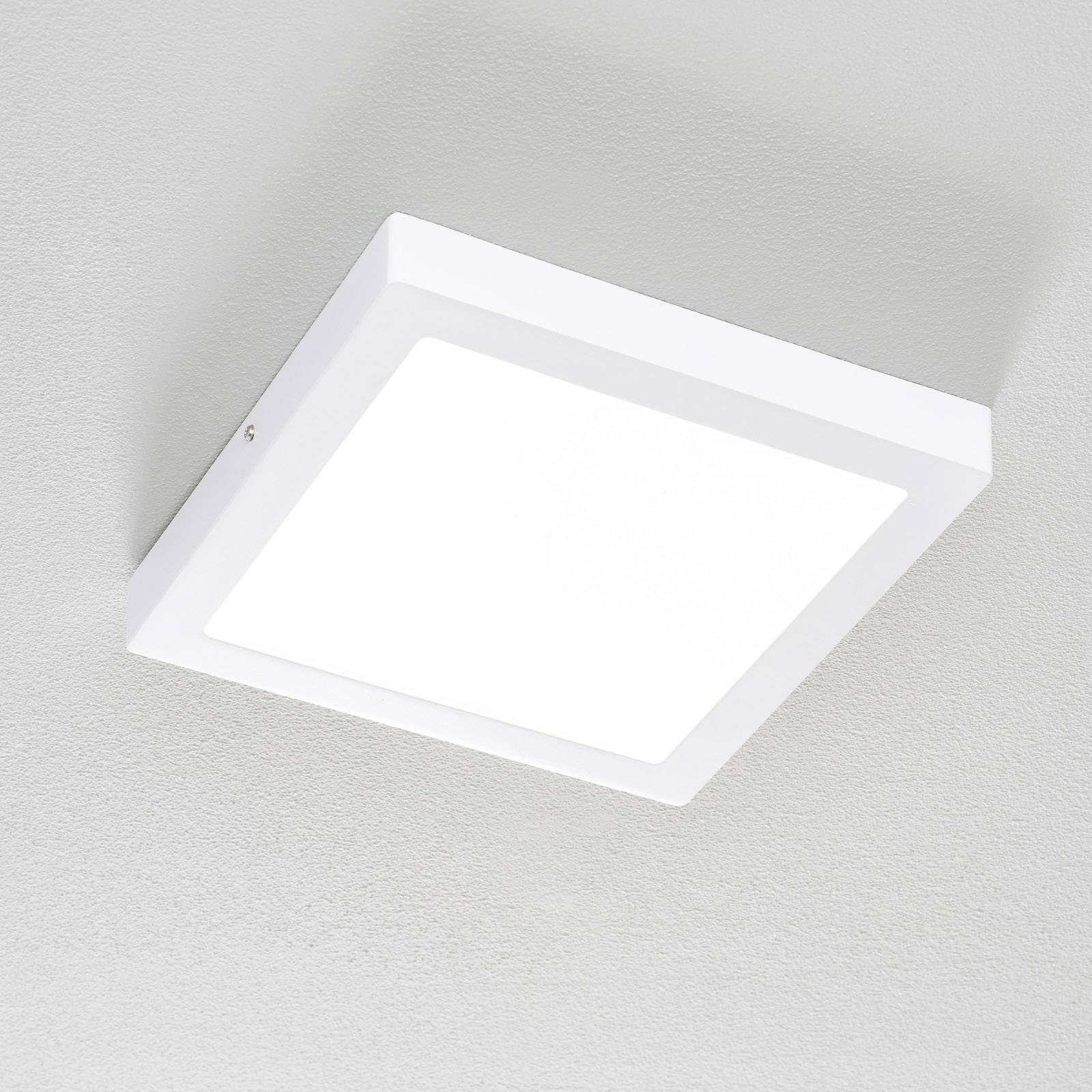 Plafonnier EGLO connect Fueva-C blanc carré avec diffuseur satiné — vue 2