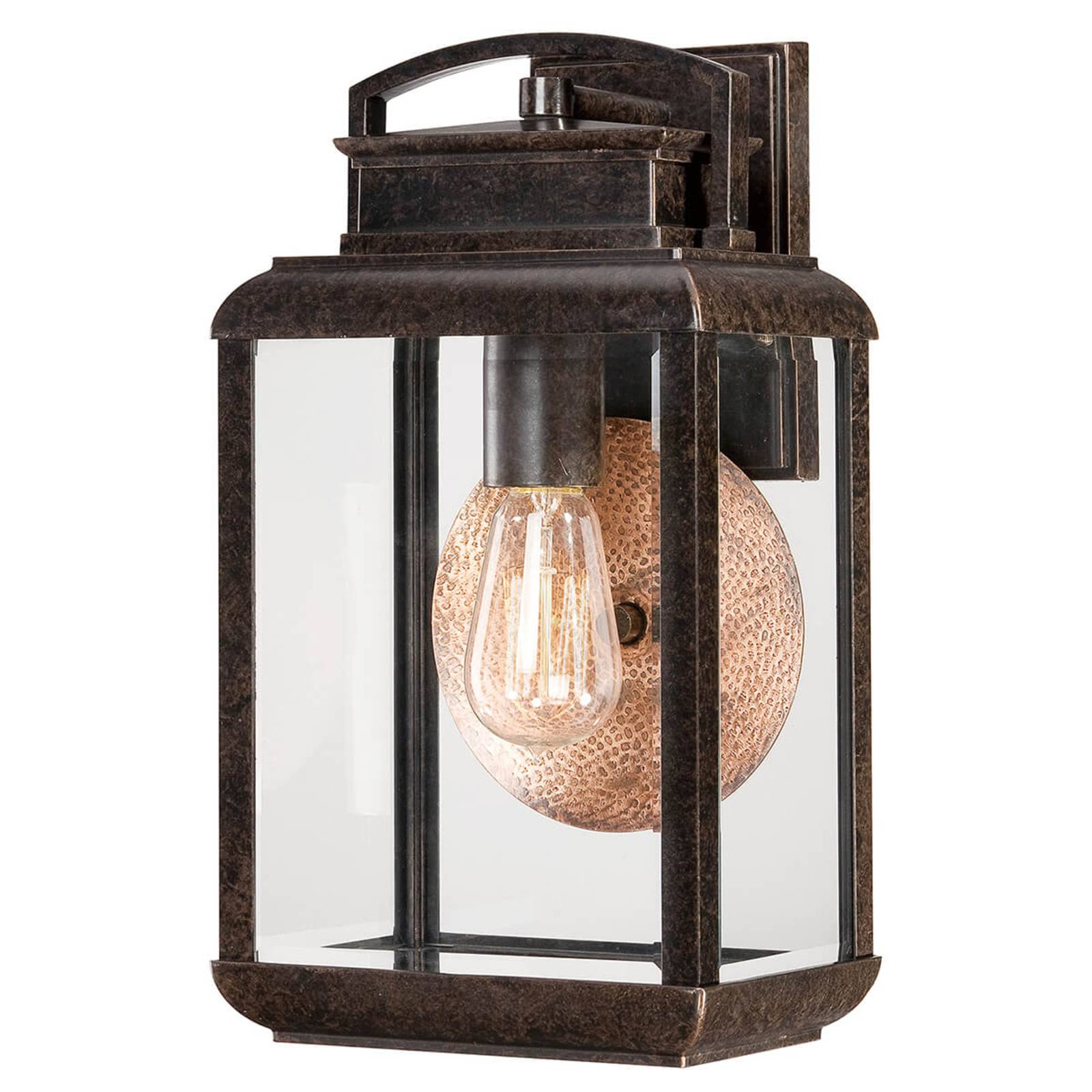 Applique QUOIZEL Byron au ton bronze foncé et au vitrage cuivré