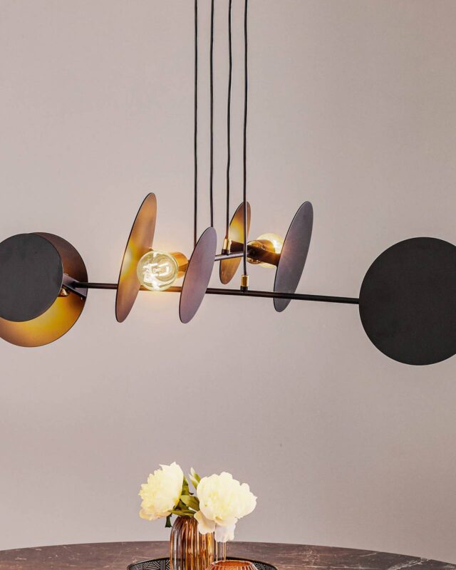 EMIBIG LIGHTING Suspension Idea 4 en acier noir au style moderne