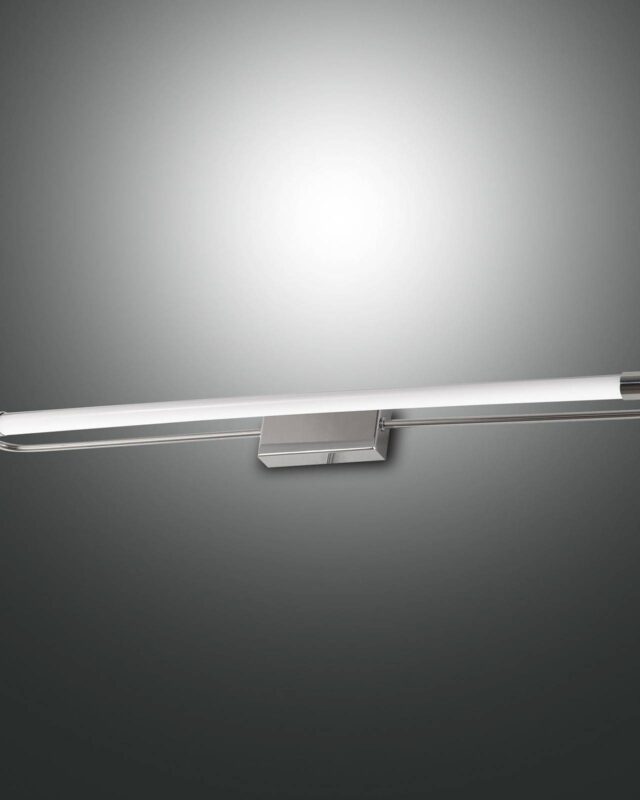Applique LED Rapallo chromée de 60 cm pour miroir de salle de bains