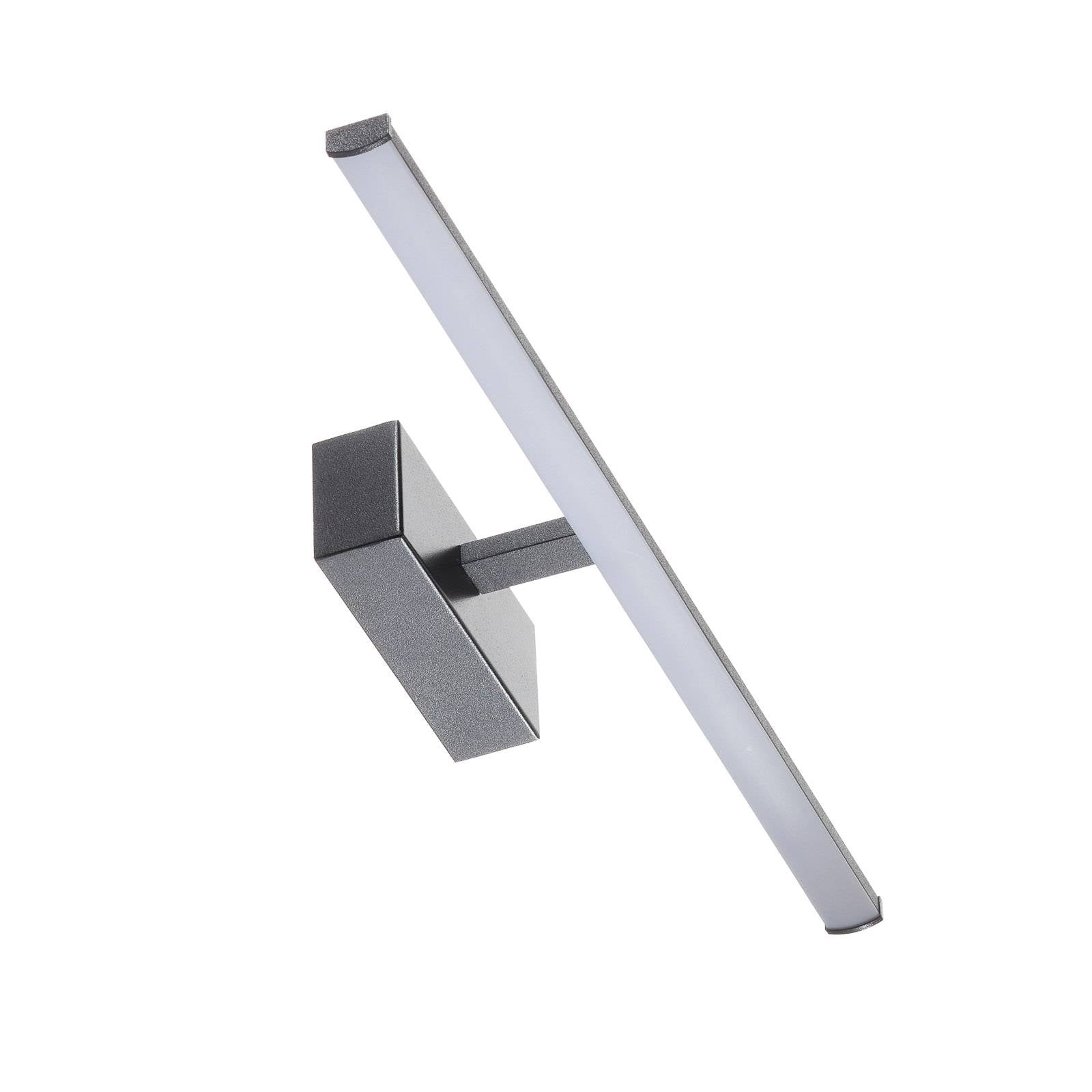 Applique LED Nala noire de 50 cm avec diffuseur mat pour miroir — vue 2