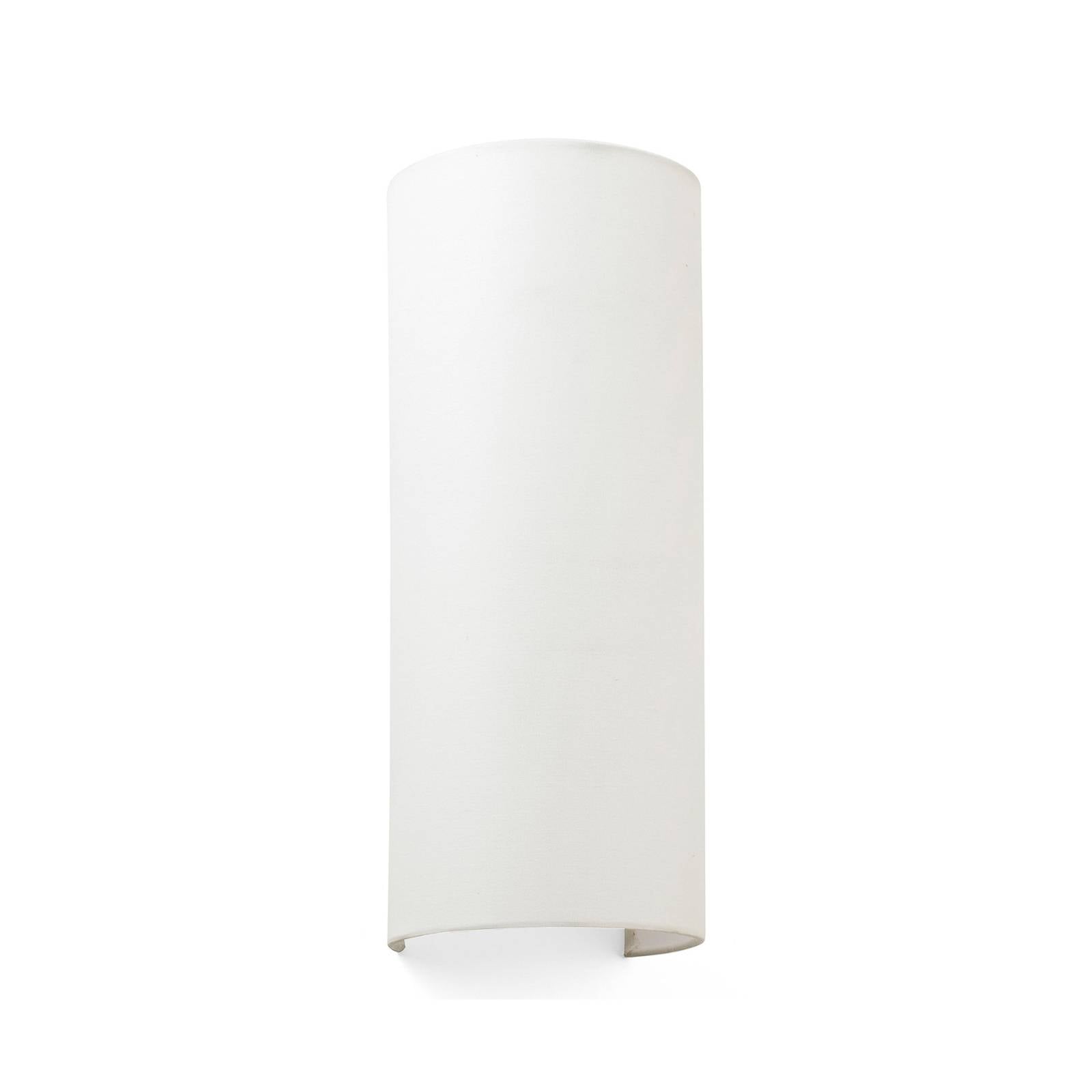 Applique murale Cotton beige arquée avec abat-jour textile bombé