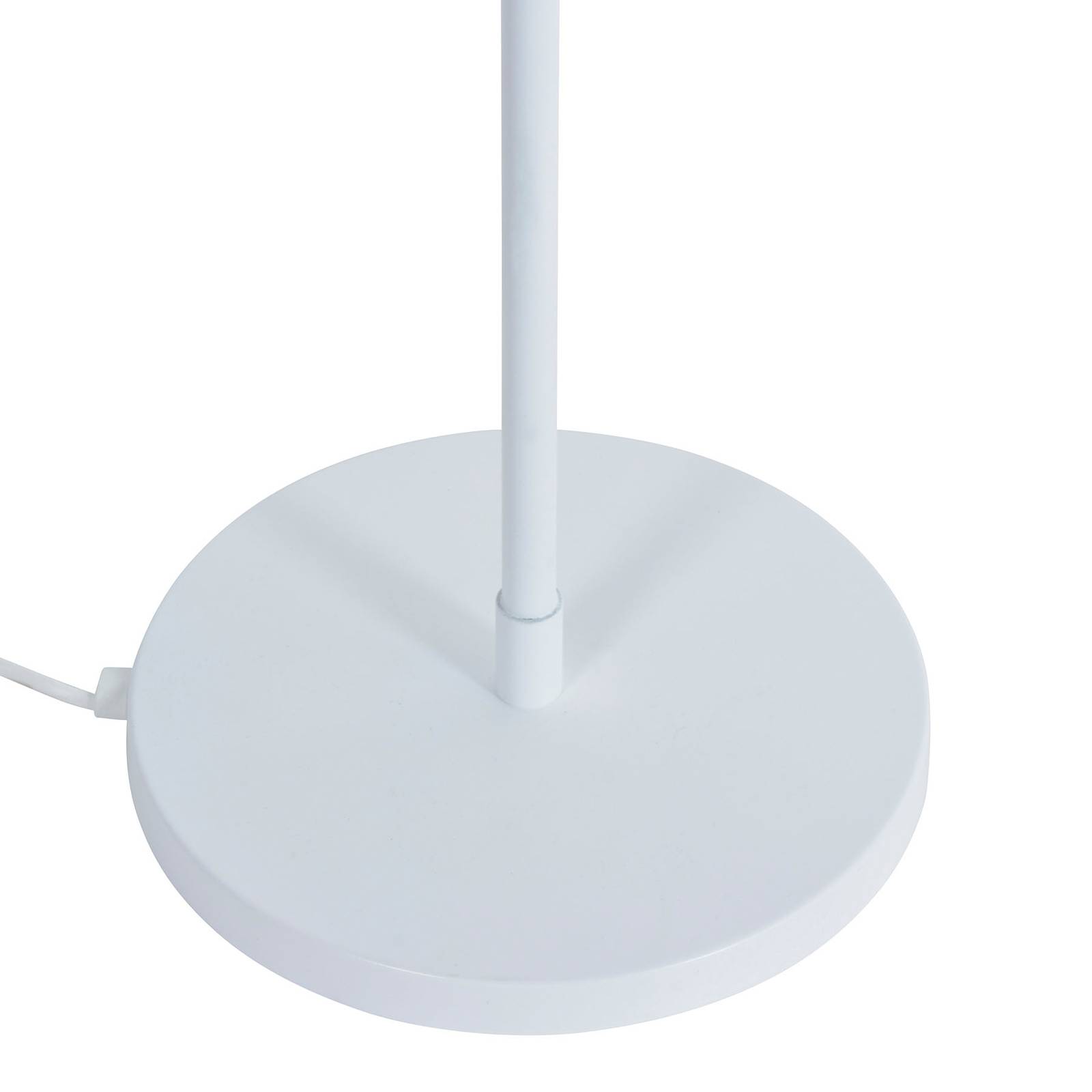 Lampadaire Forestier Bamboo Light blanc avec grand abat-jour rond en bambou — vue 3