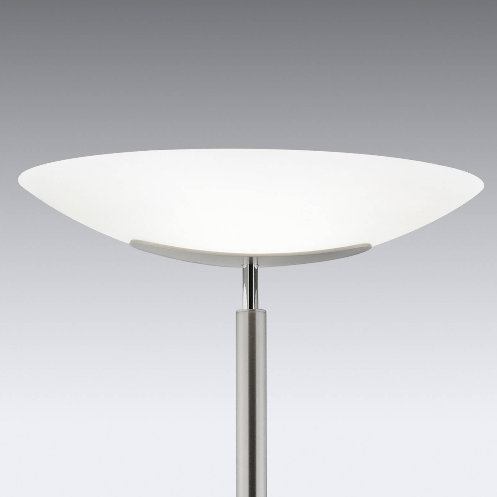 Lampadaire Knapstein Mika nickel-chromé avec tête ovale à éclairage indirect — vue 2