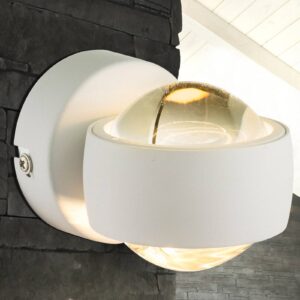Applique murale LED Randi blanche avec lumière diffusée vers le haut et le bas