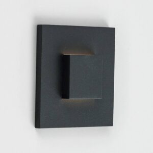 Applique LED LQ230 carrée encastrable, lumière indirecte vers le haut et le bas
