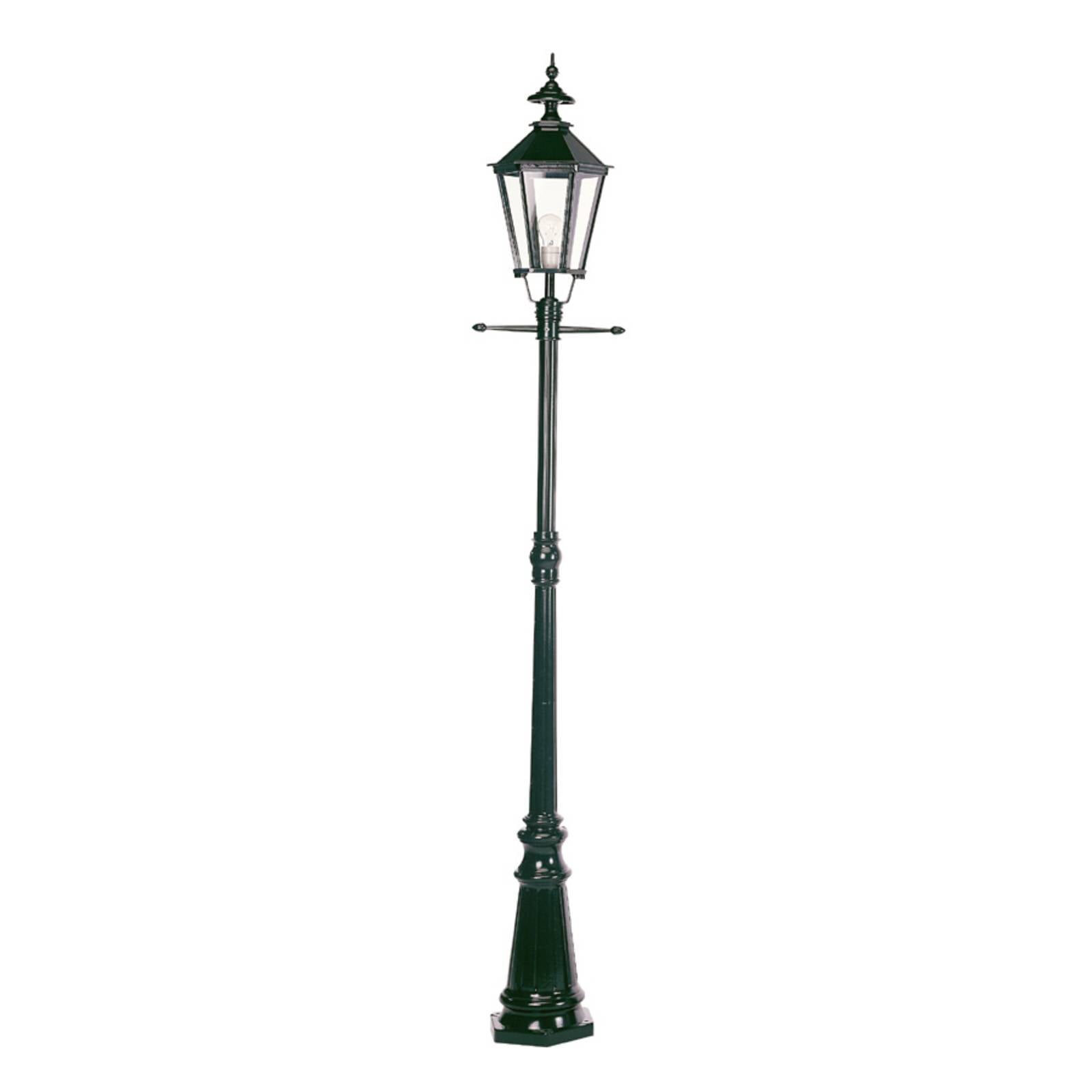 Lampadaire Manchester K.S. Verlichting noir avec verre transparent et capuchon pointu