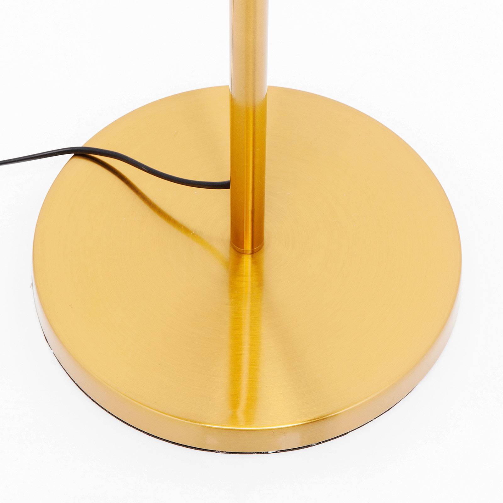 KARE Golden Goblet Ball, lampadaire doré avec globe en verre ambré — vue 4