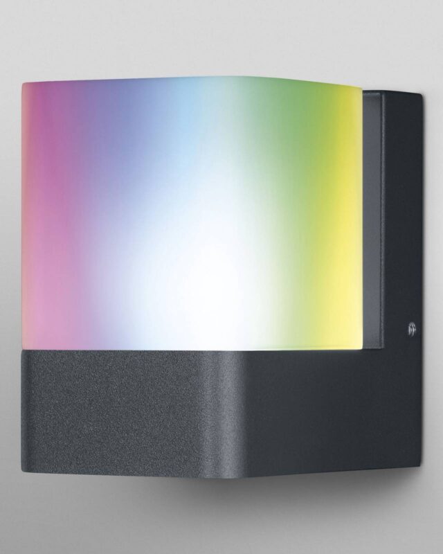 Applique LEDVANCE SMART+ WiFi Cube cubique à diffuseur opale pour extérieur