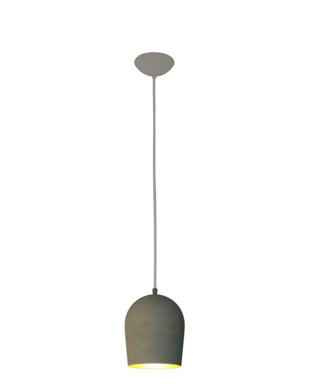 Menzel Solo Glo12 suspension en béton, intérieur doré pour un éclairage d’appoint