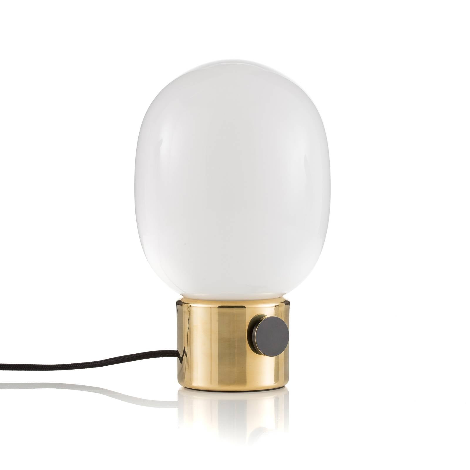 Lampe à poser Audo JWDA en laiton avec abat-jour arrondi en verre opale — vue 3