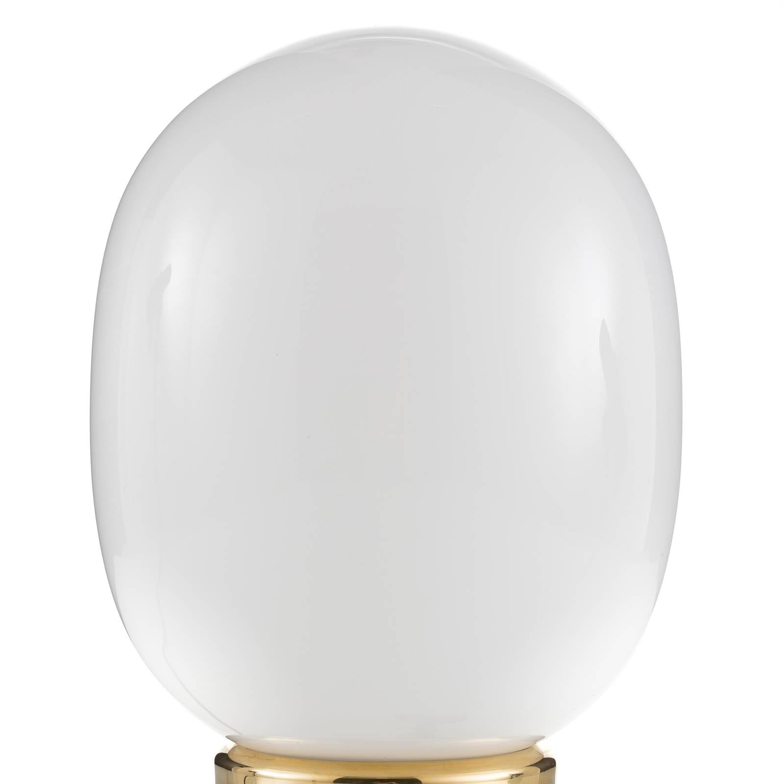 Lampe à poser Audo JWDA en laiton avec abat-jour arrondi en verre opale — vue 4