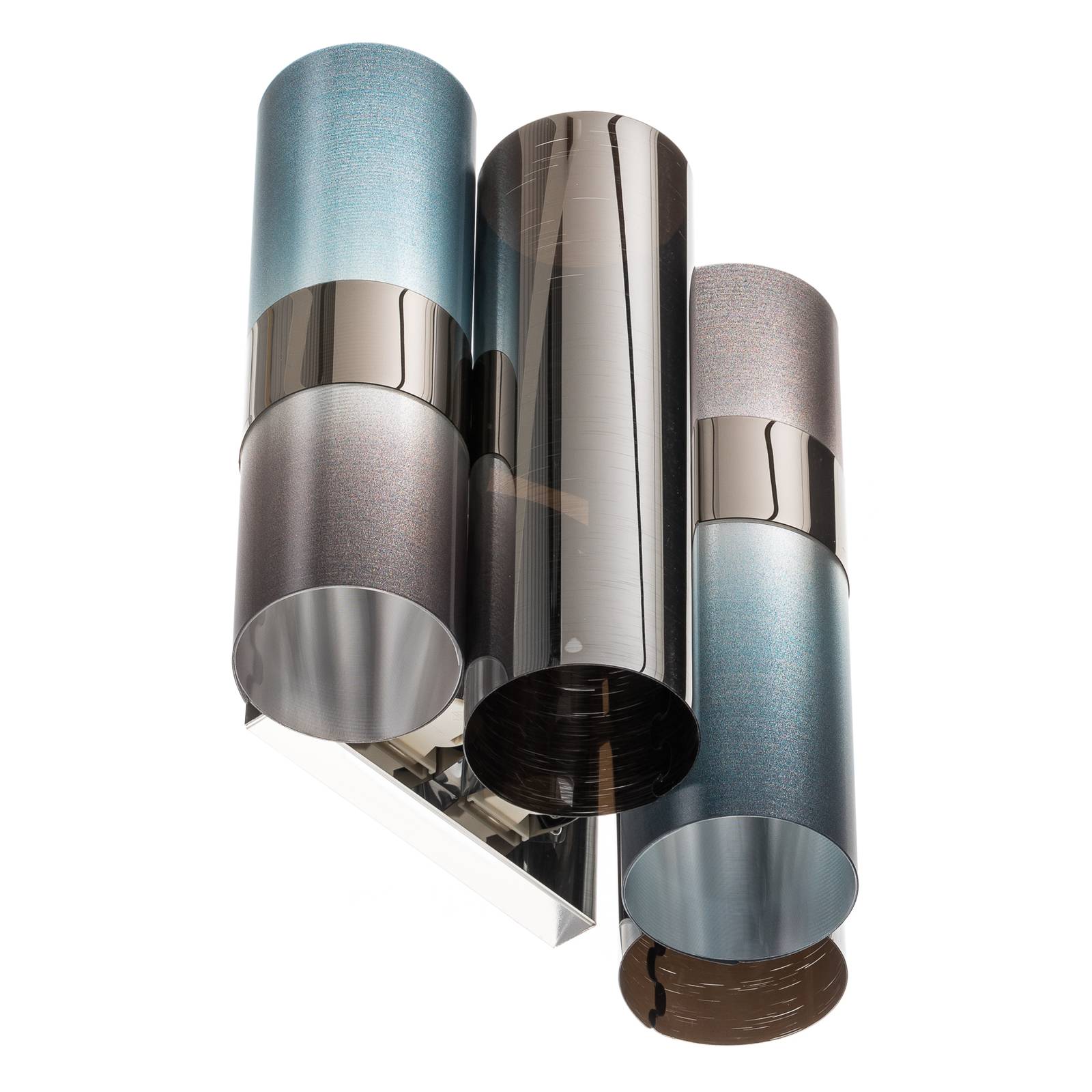 Applique Slamp La Lollo bleu-fumé composée de quatre tubes décoratifs — vue 4