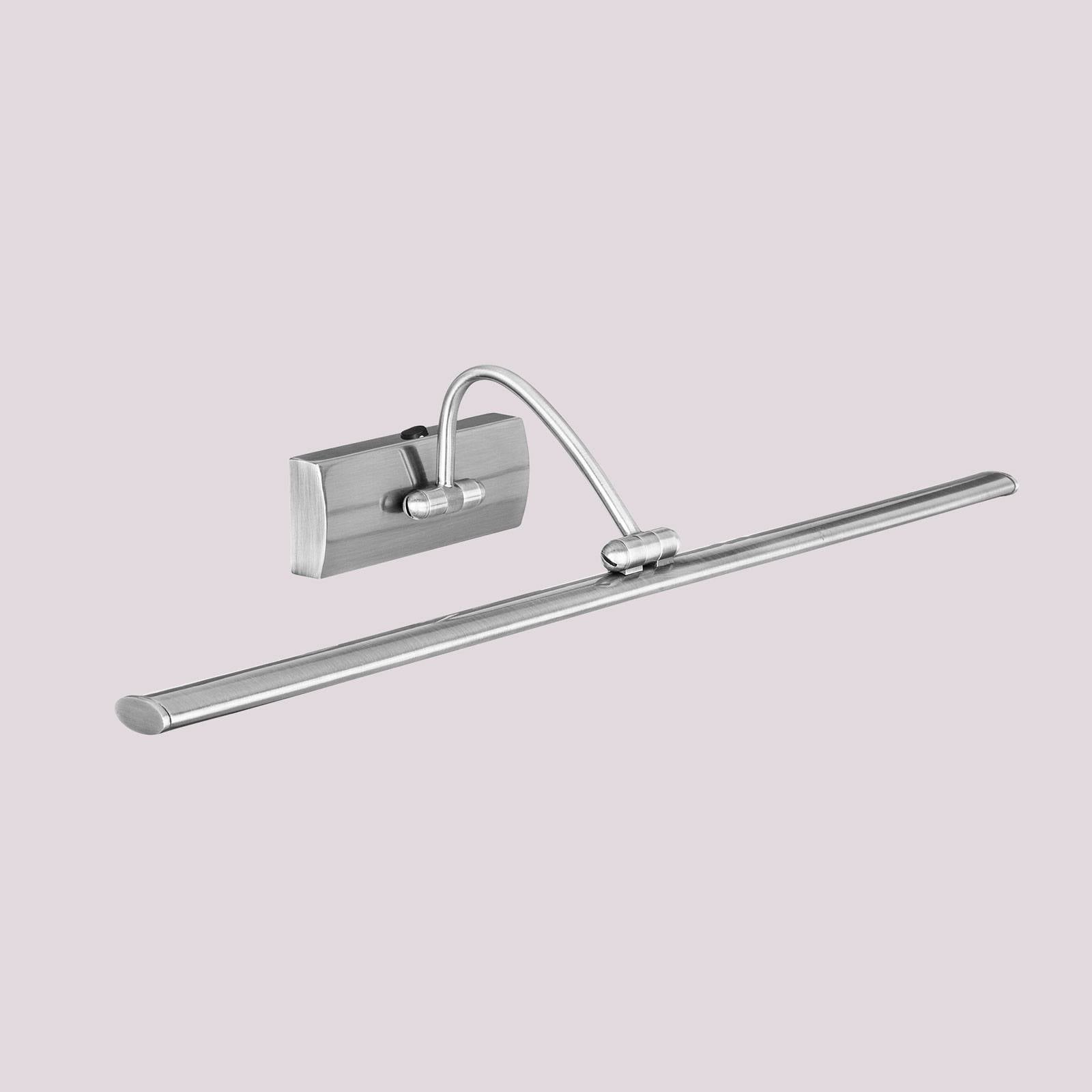 Applique LED pour tableau Head en nickel satiné, tête orientable