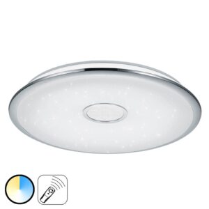 Plafonnier LED Trio Lighting Osaka avec télécommande et fonction veilleuse nocturne