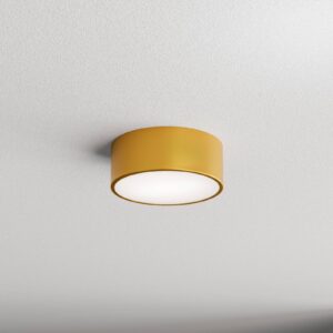 TEMAR LIGHTING Plafonnier Cleo en métal doré, format compact pour intérieur