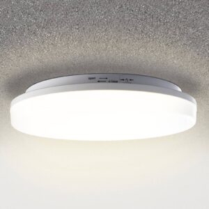 Plafonnier LED Pronto rond blanc avec détecteur de mouvement intégré